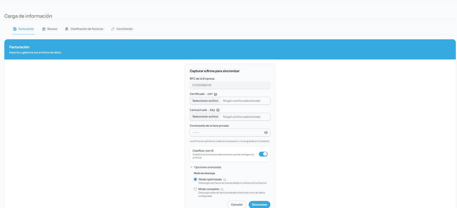 Capturar e.firma para sincronizar