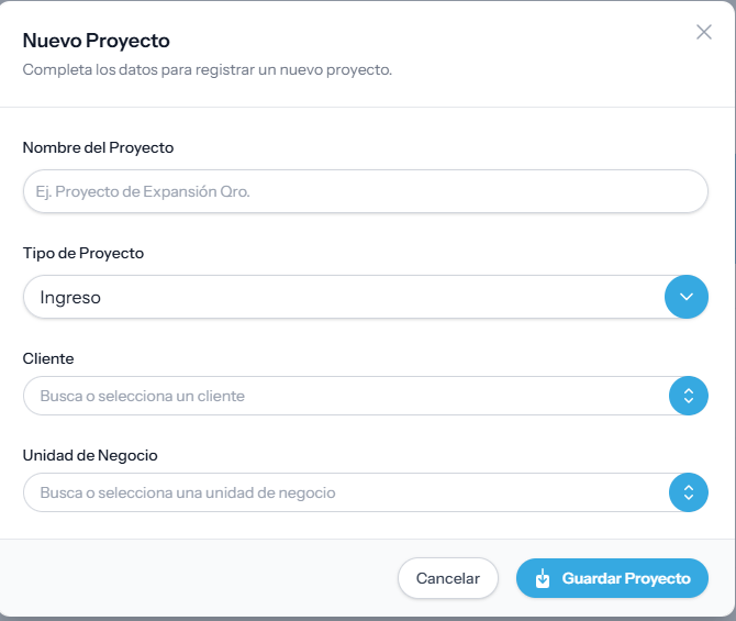 Nuevo Proyecto